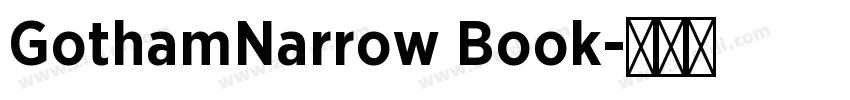 GothamNarrow Book字体转换